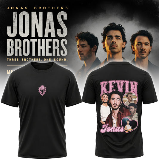 Kevin Jonas Vintage Collage Shirt - Jonas Brothers Member Graphic Tee