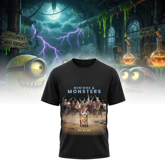 Minions & Monsters Viking Adventure Shirt Funny Animated Movie Tee