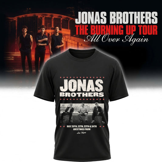 Jonas Brothers Greetings From Las Vegas Concert Shirt - Pop Music Fan Gift