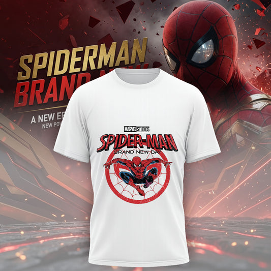 Spider Hero Web Emblem Graphic T-Shirt – Retro Comic Superhero Shirt
