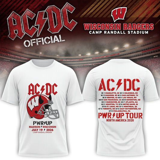AC/DC Wisconsin Stadium Power Up Tour 2026 T-Shirt