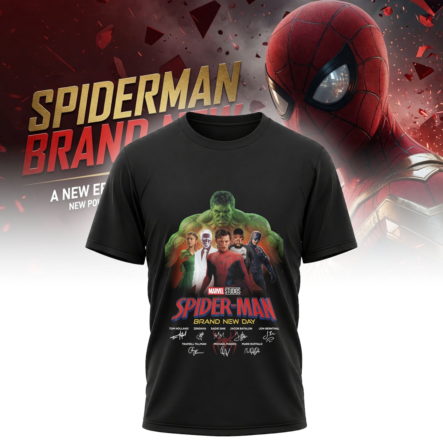 Spider-Man Brand New Day Avengers Crossover Shirt - Marvel Fan Gift