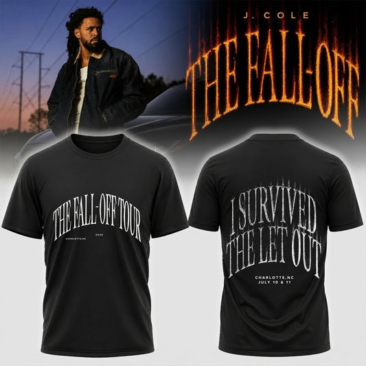 J Cole The Fall Off Tour 2026 Shirt - I Survived The Let Out Tee