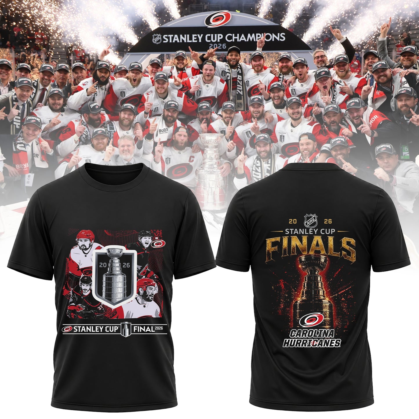 Carolina Hurricanes Stanley Cup Finals Shirt 2026 - Hockey Champions Fan Tee