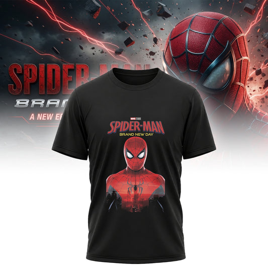 Spider-Man Brand New Day Portrait Shirt - Superhero Graphic Tee