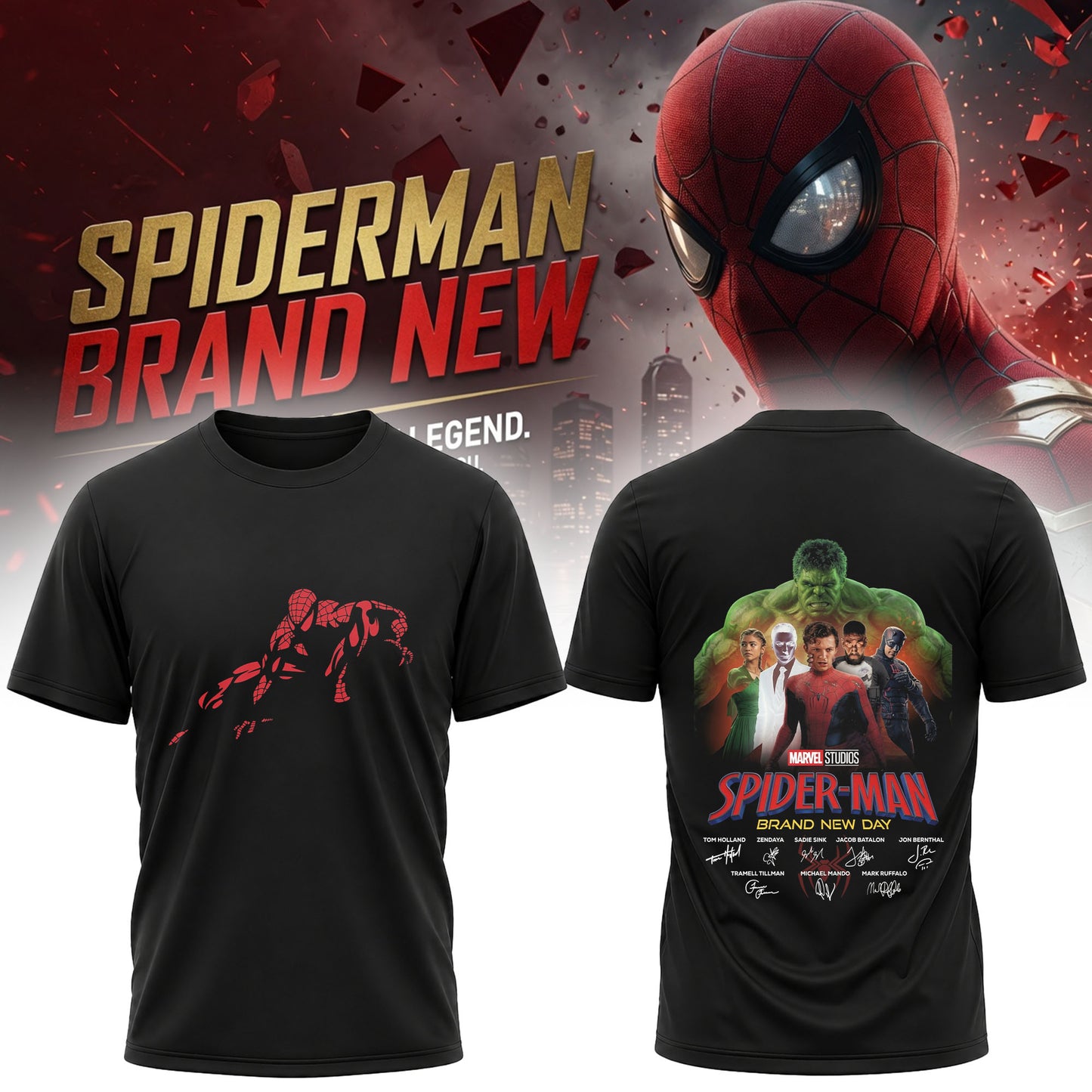 Marvel Studios Spider-Man Brand New Day T-Shirt