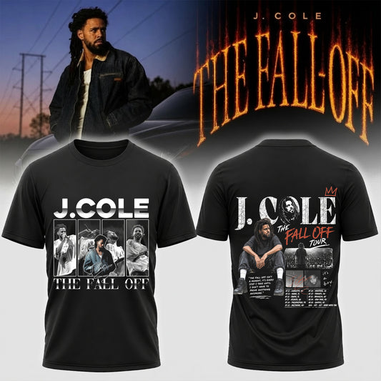 J Cole The Fall Off Tour Shirt - Hip Hop Rap Concert Graphic Tee