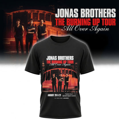 Jonas Brothers Burning Up Tour Shirt - Madison Square Garden Concert Tee