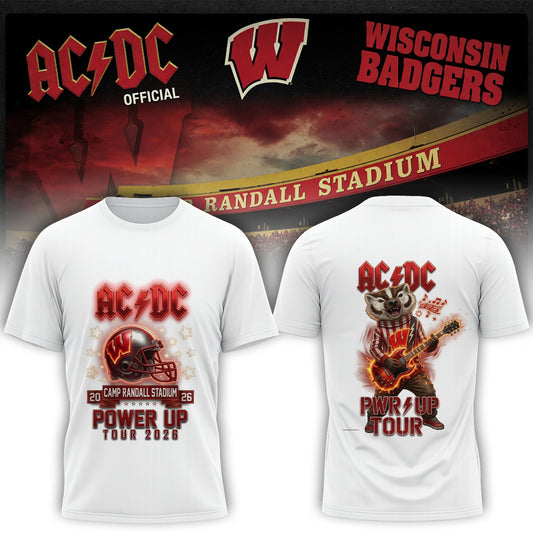 AC/DC Wisconsin Badgers Power Up Tour 2026 Shirt