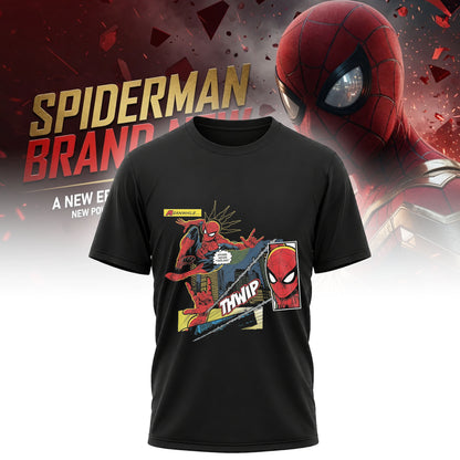 Spider-Man Vintage Comic Panel Shirt - Superhero Comic Book Fan Gift