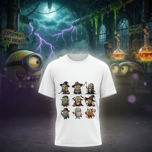 Halloween Minions Costume Shirt Cute Spooky Cartoon Characters Tee