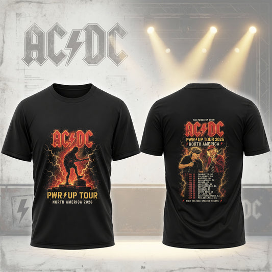 AC/DC PWR UP Tour 2026 North America T-Shirt