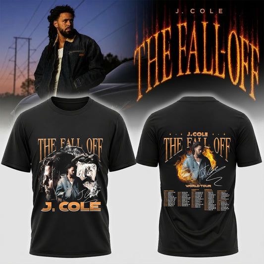 J Cole The Fall Off World Tour Shirt - Hip Hop Graphic Tee