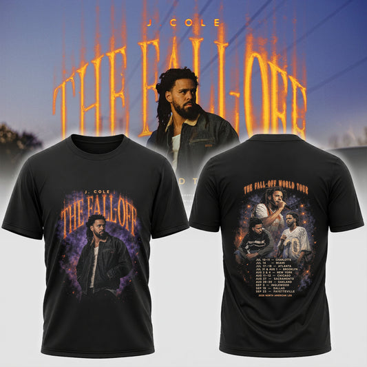 J Cole The Fall-Off Tour 2026 Shirt - J Cole Concert T-Shirt