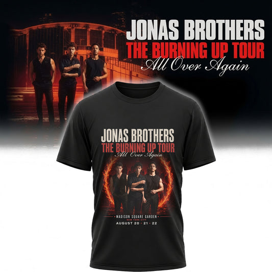 Jonas Brothers Burning Up Tour Madison Square Garden Shirt