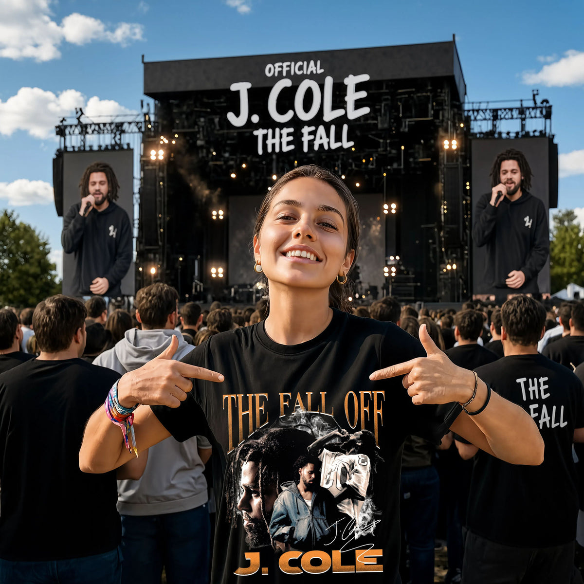 J Cole The Fall Off World Tour Shirt - Hip Hop Graphic Tee