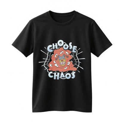 Choose Chaos Minions Monster Graphic T-Shirt Funny Animated Villain Tee