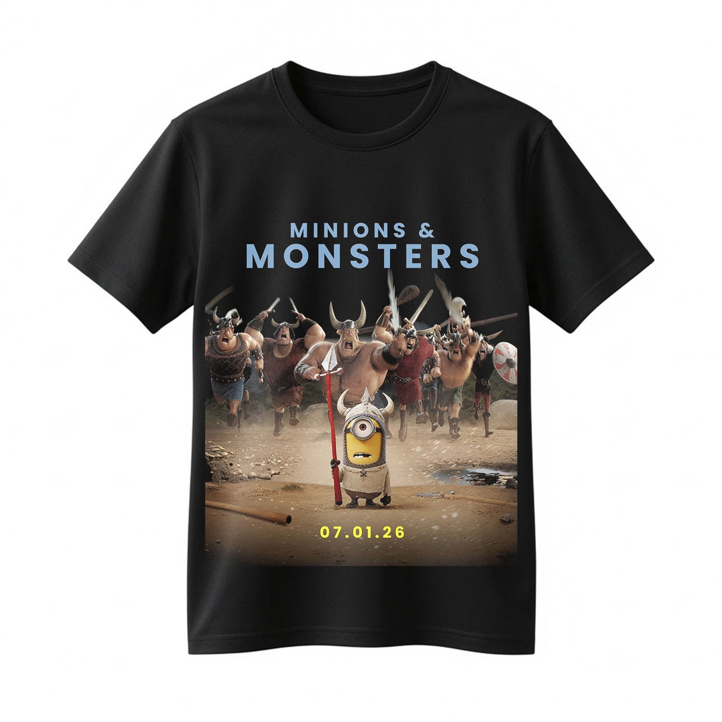 Minions & Monsters Viking Adventure Shirt Funny Animated Movie Graphic Tee