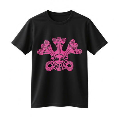 Lollapalooza 2026 Pink Retro Festival Lineup T-Shirt - Chicago Concert Merch
