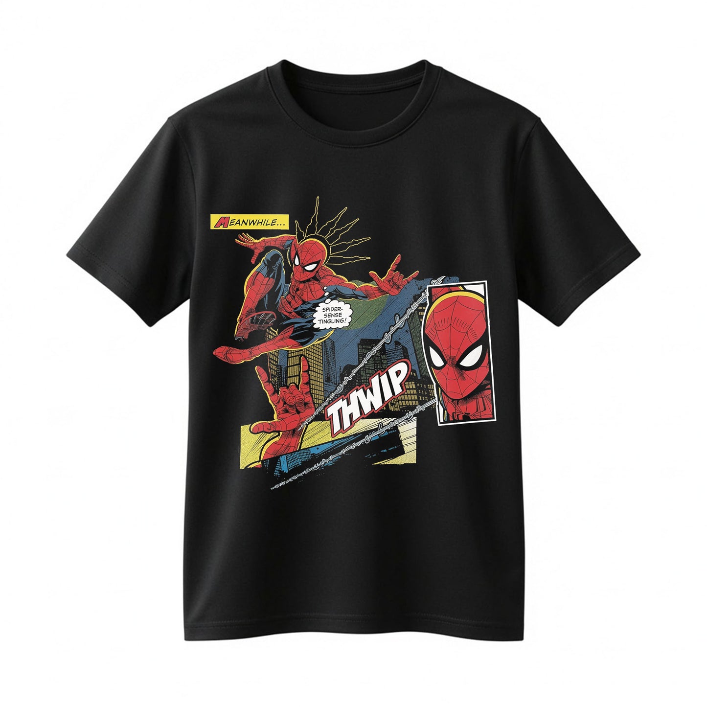 Spider-Man Vintage Comic Panel Shirt - Superhero Comic Book Fan Gift