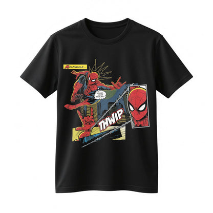 Spider-Man Vintage Comic Panel Shirt - Superhero Comic Book Fan Gift