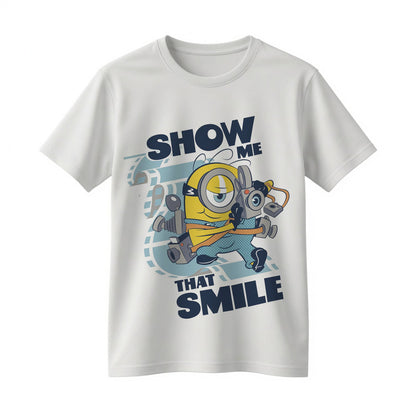Show Me That Smile Funny Camera Minion Inspired T-Shirt