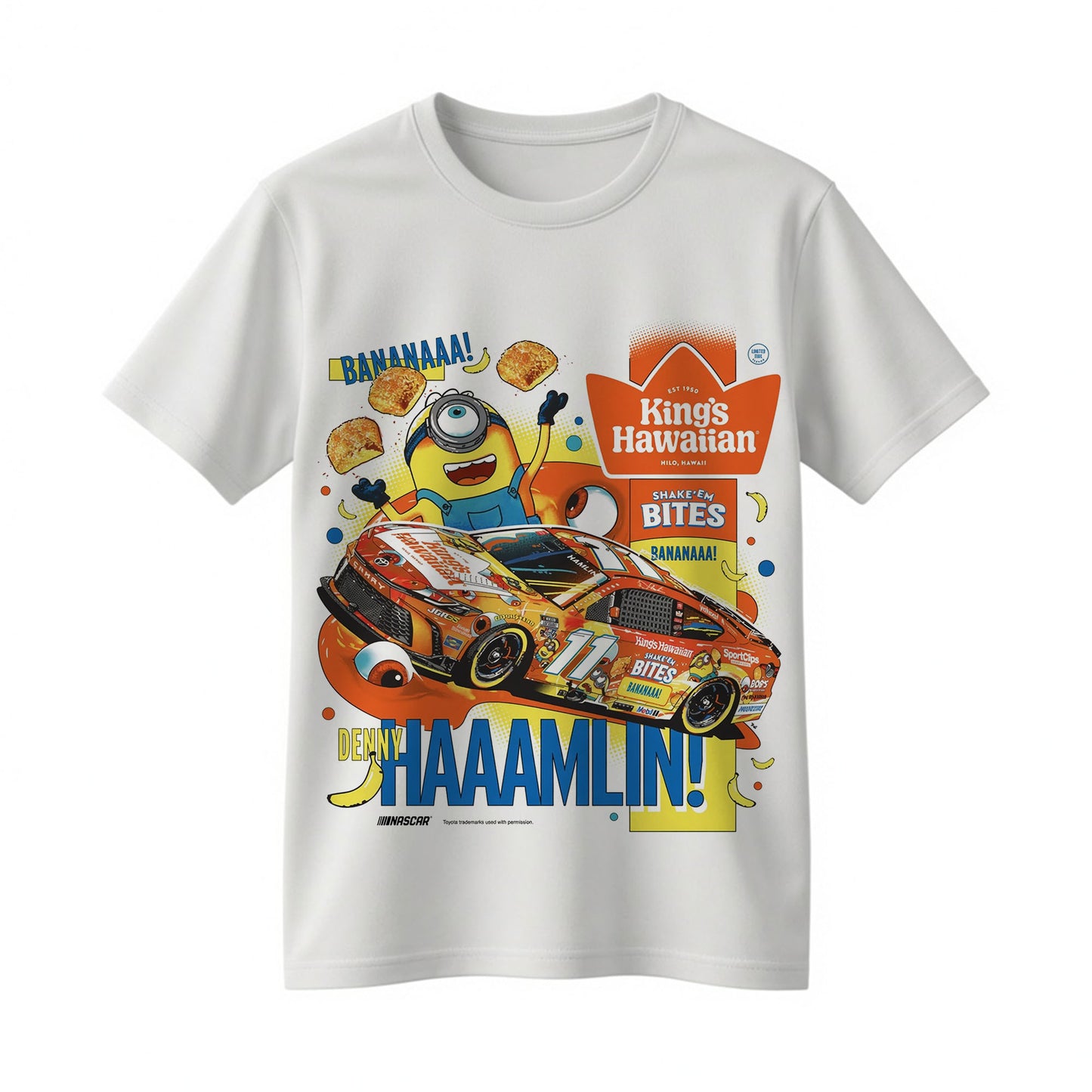 Funny Racing Car Minion Inspired Double-Sided T-Shirt