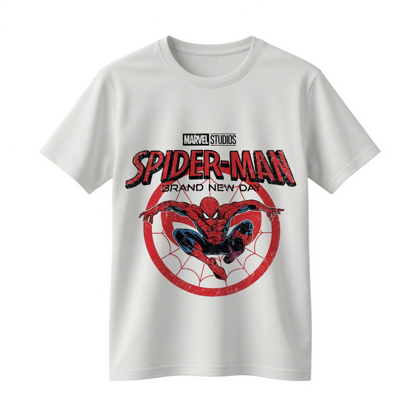 Spider Hero Web Emblem Graphic T-Shirt – Retro Comic Superhero Shirt