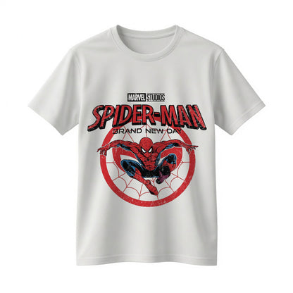 Spider Hero Web Emblem Graphic T-Shirt – Retro Comic Superhero Shirt