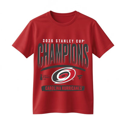 Carolina Hurricanes 2026 Stanley Cup Champions T-Shirt Double Sided Carolina Hurricanes Championship Hockey Fan Tee