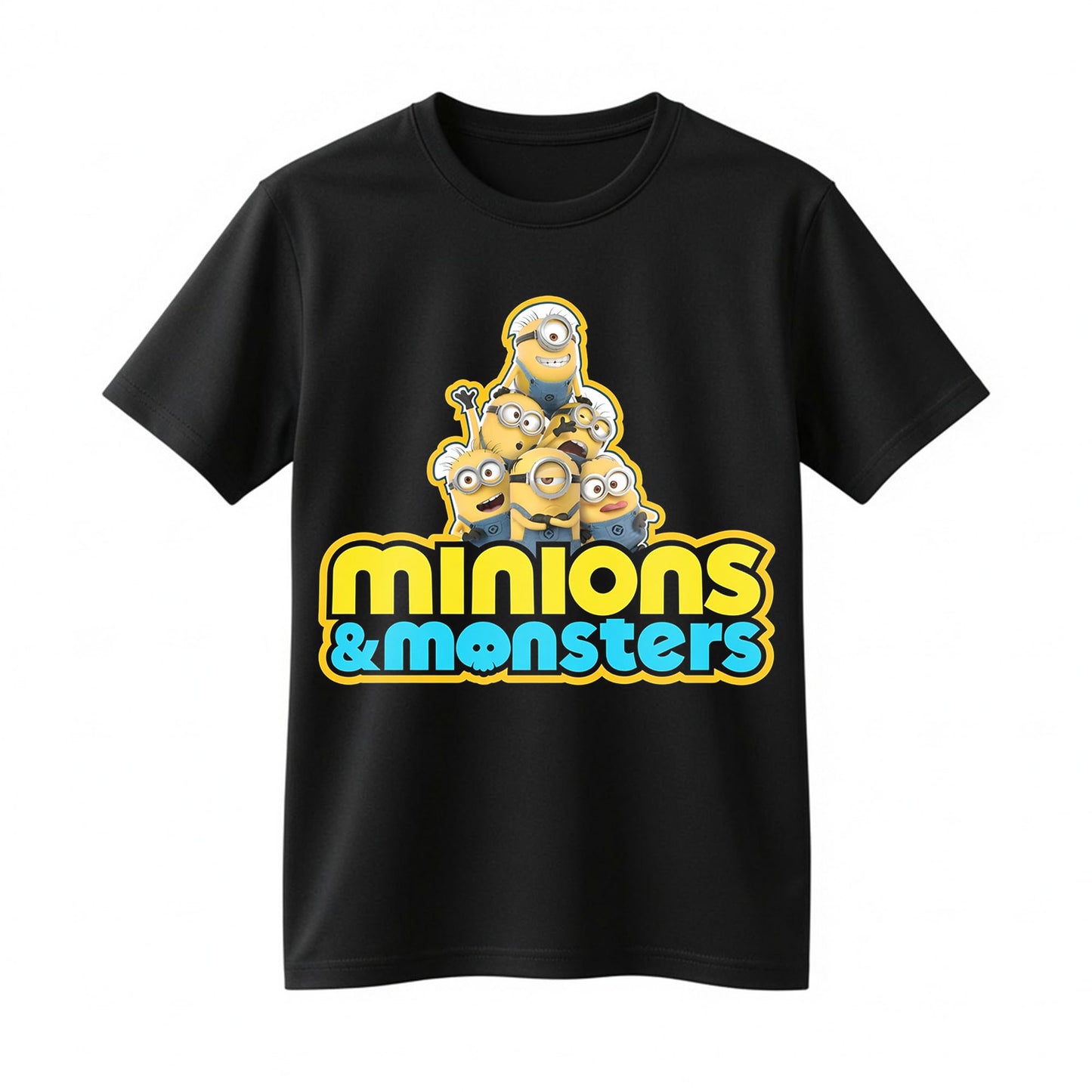 Minions & Monsters Shirt Funny Halloween Movie Fan Graphic Tee