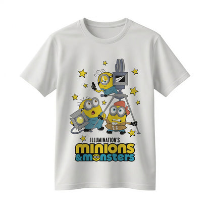 Minions Movie Crew Shirt Funny Cartoon Film Production Graphic Tee