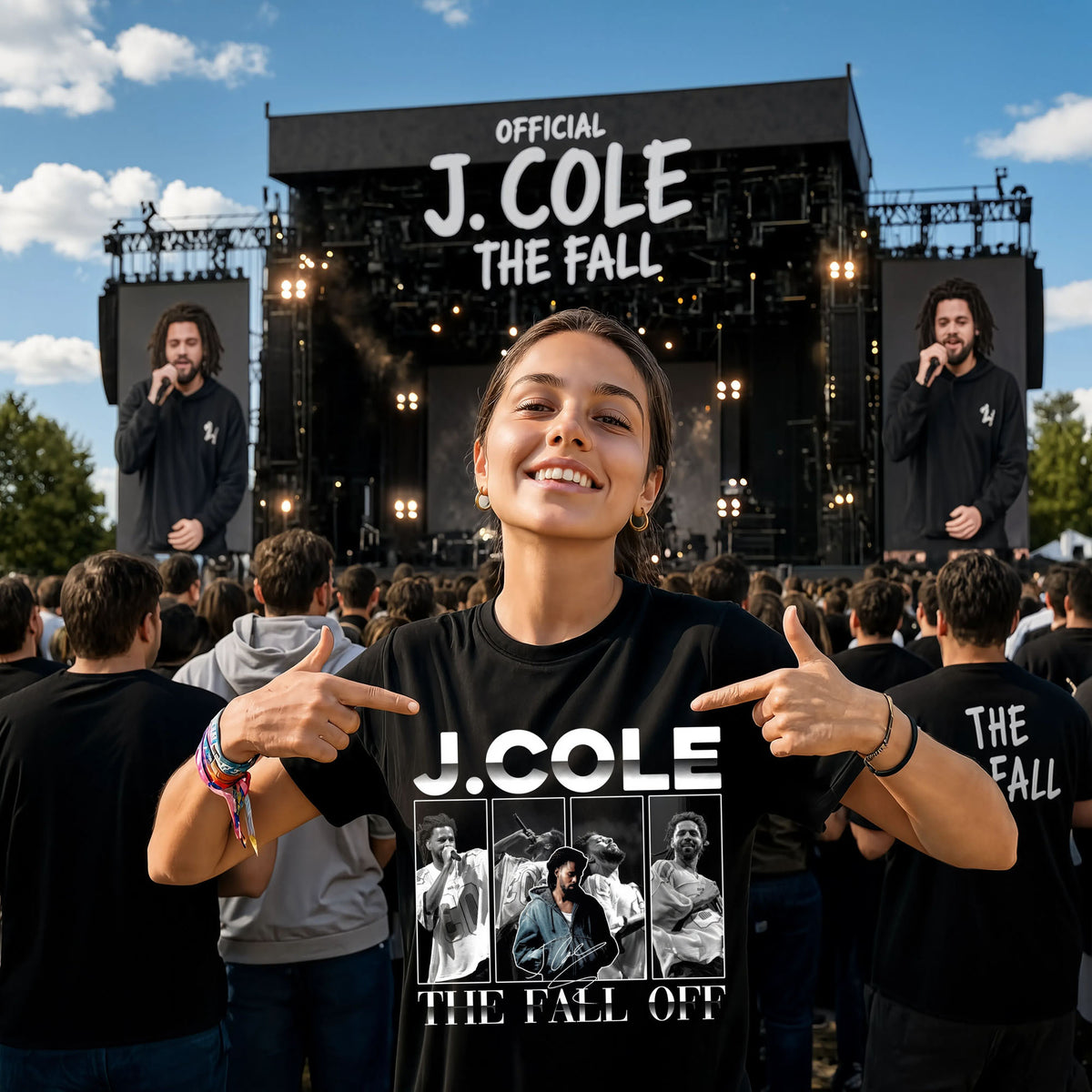 J Cole The Fall Off Tour Shirt - Hip Hop Rap Concert Graphic Tee