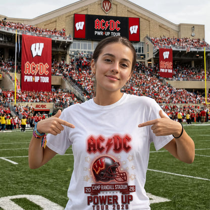 AC/DC Wisconsin Badgers Power Up Tour 2026 Shirt