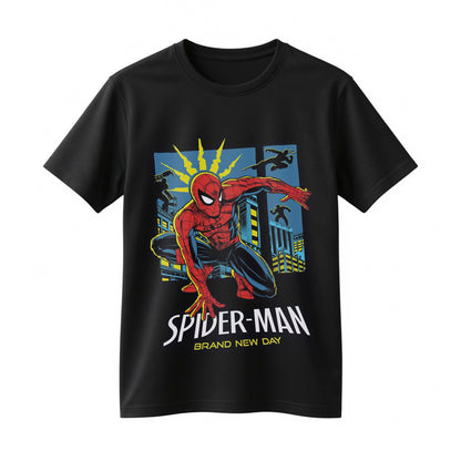 Spider-Man Brand New Day T-Shirt Marvel Superhero Graphic Tee