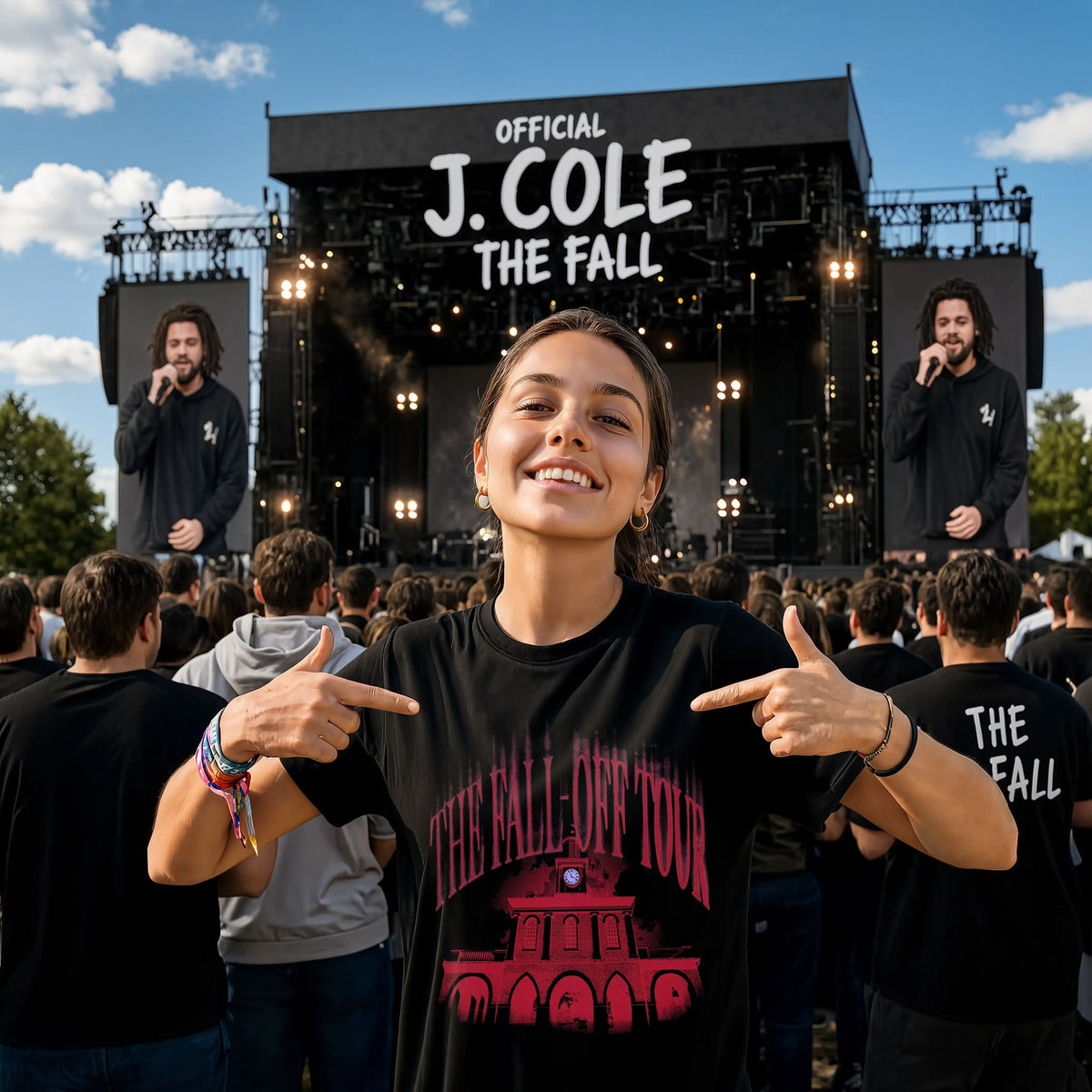 J. Cole The Fall Off Tour 2026 Shirt - World Tour Cities Graphic Rap Concert Tee