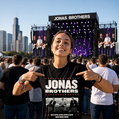 Jonas Brothers Greetings From Las Vegas Concert Shirt - Pop Music Fan Gift