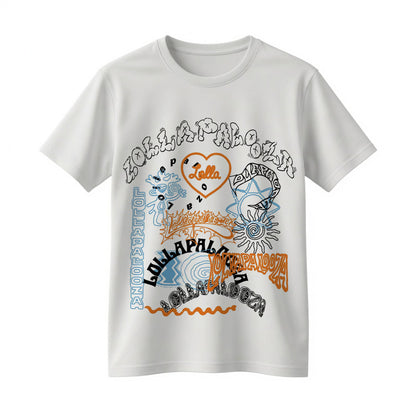 Lollapalooza 2026 Graffiti Logo T-Shirt – Chicago Music Festival Streetwear Graphic Tee