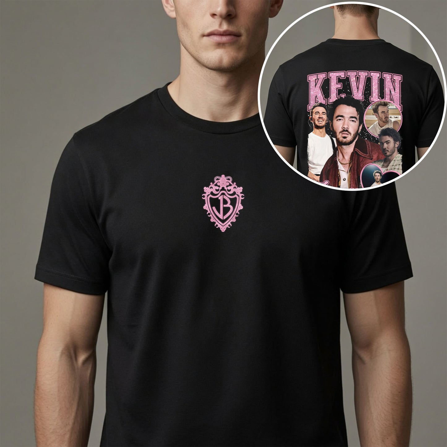 Kevin Jonas Vintage Collage Shirt - Jonas Brothers Member Graphic Tee