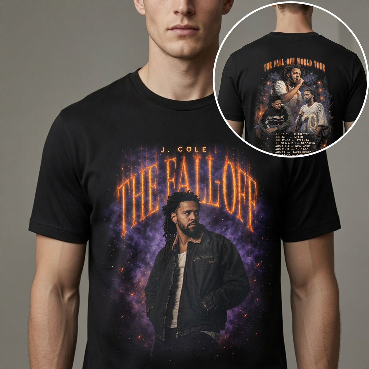 J Cole The Fall-Off Tour 2026 Shirt - J Cole Concert T-Shirt