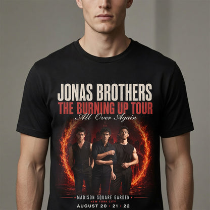 Jonas Brothers Burning Up Tour Madison Square Garden Shirt