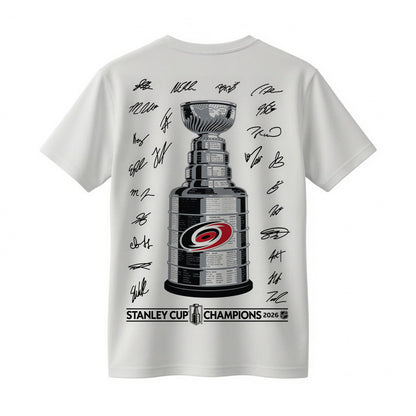 Carolina Hurricanes 2026 Hockey Champions Shirt - Carolina Hurricanes Championship Trophy Fan Tee