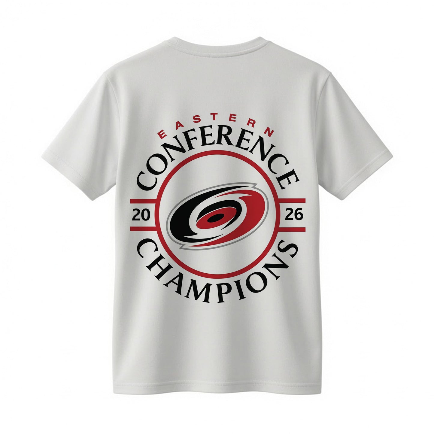 Carolina Hurricanes 2026 Eastern Conference Champions Shirt - Hockey Fan Double Sided Tee