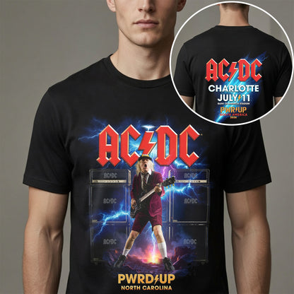 AC/DC PWR UP Charlotte 2026 Concert Shirt