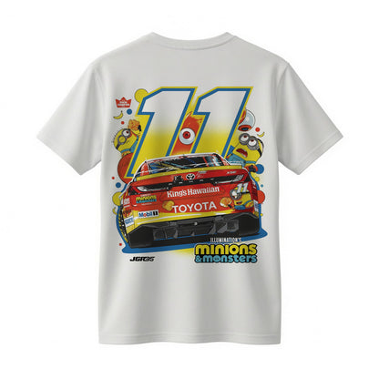 Funny Racing Car Minion Inspired Double-Sided T-Shirt