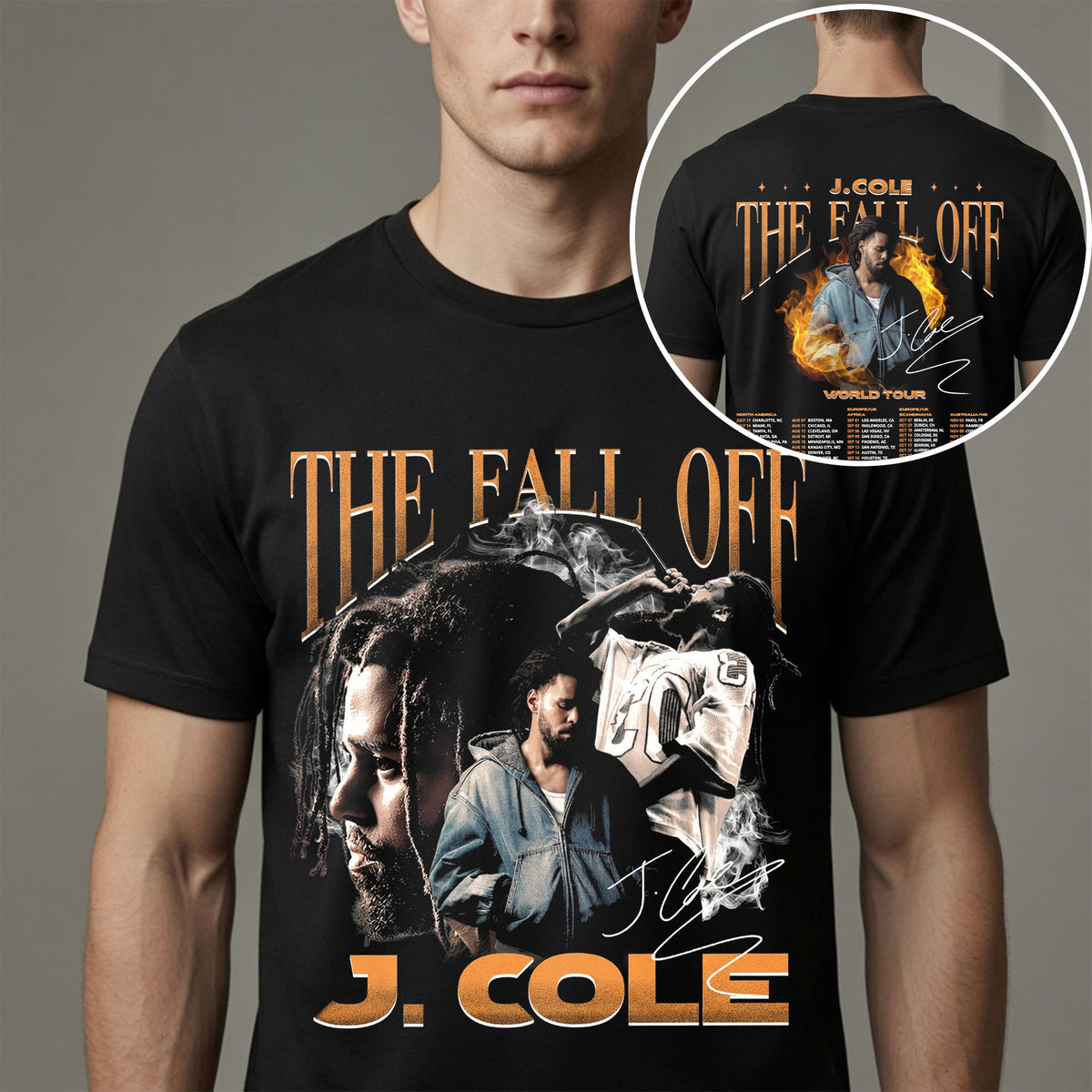 J Cole The Fall Off World Tour Shirt - Hip Hop Graphic Tee