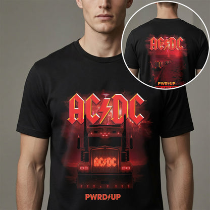 AC/DC PWR UP One Last Time North America 2026 Double-Sided Black Rock Tour T-Shirt