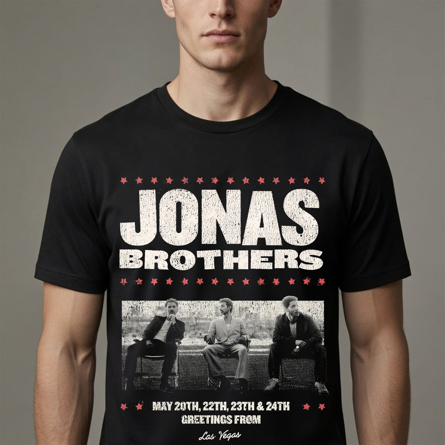 Jonas Brothers Greetings From Las Vegas Concert Shirt - Pop Music Fan Gift