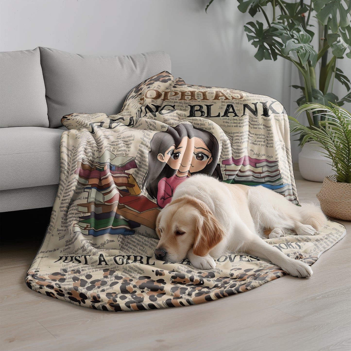 Personalized Reading Blanket Custom Book Lover Gift Photo Reading Girl Blanket Cozy Reader Throw Bookworm Gift