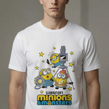 Minions Movie Crew Shirt Funny Cartoon Film Production Graphic Tee
